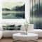Designart - Lake Herbert in Foggy Morning - Modern Seascape Canvas Artwork
